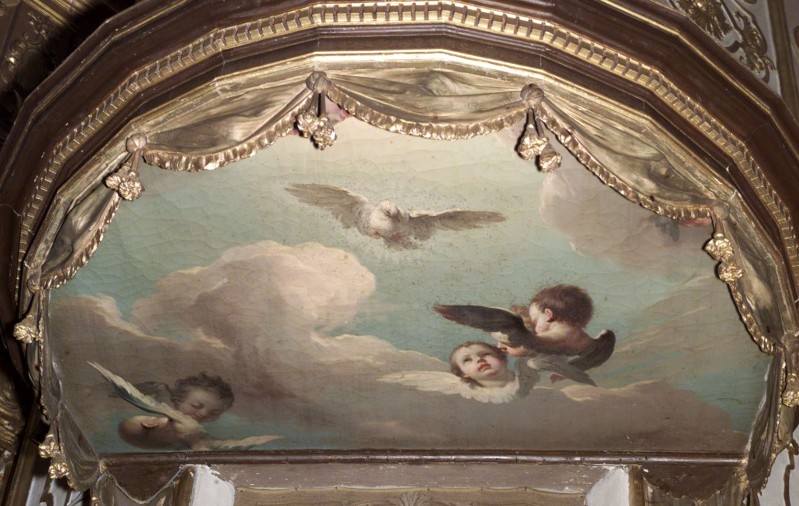 Cignaroli G. (1749), Colomba dello Spirito Santo con teste alate in olio du tela