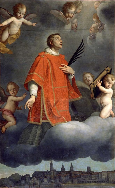 Ceresa C. sec. XVII, San Vincenzo di Saragozza in gloria