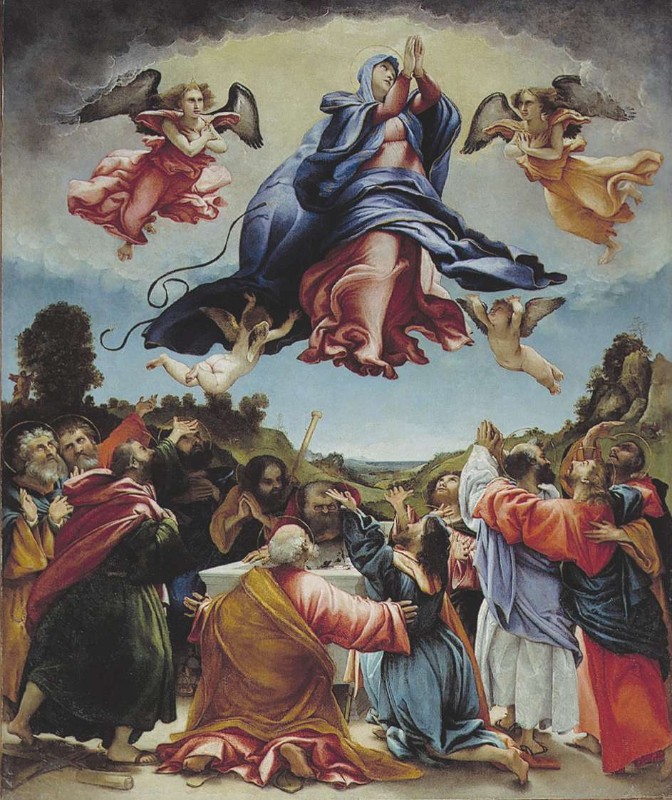 Lotto L. (1527), Assunzione della Madonna