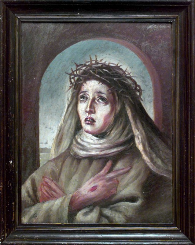 Ambito lombardo sec. XX, Santa Caterina da Siena