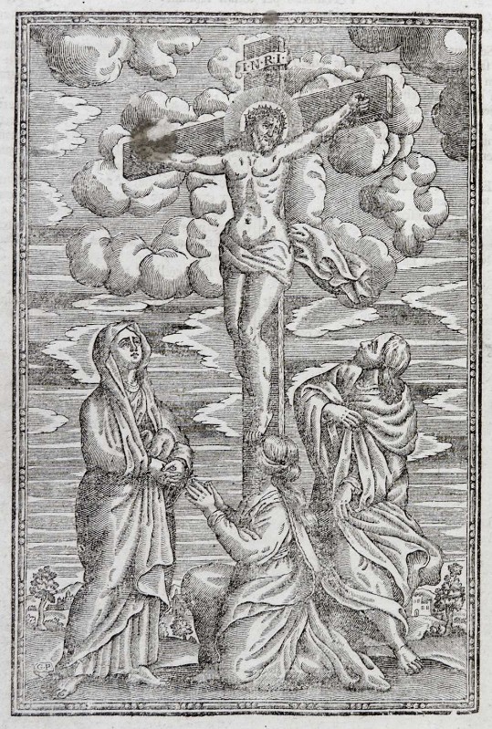Ambito italiano sec. XVI, Crocifissione