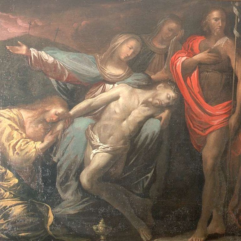 Ambito lombardo sec. XVI-XVII, Compianto su Cristo morto