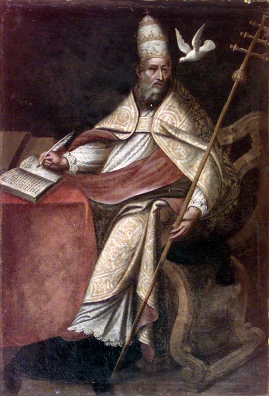 Ambito lombardo sec. XVII, San Gregorio Magno