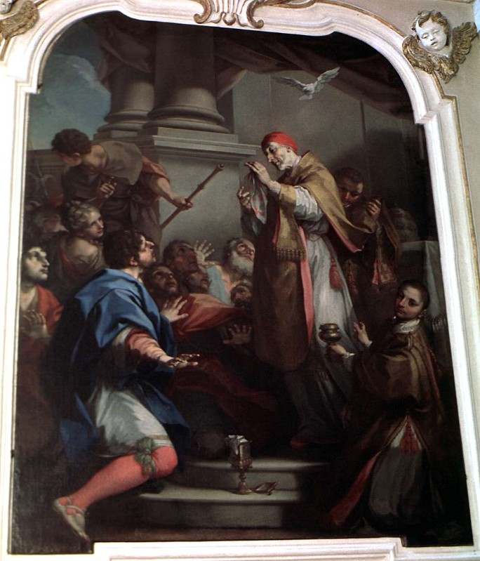 Balestra A. sec. XVIII, San Gregorio e il miracolo