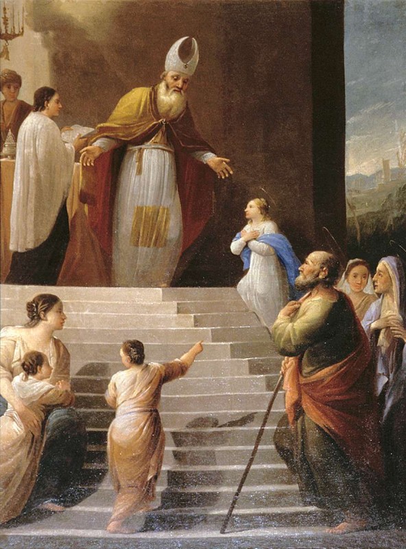 Cifrondi A. sec. XVIII, Presentazione di Maria Vergine al tempio