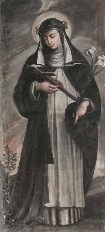 Ambito lombardo sec. XVII, Santa Caterina di Siena