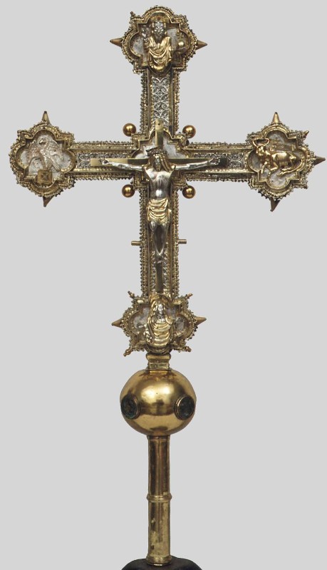 Ambito lombardo-veneto sec. XV, Croce processionale