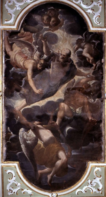 Cifrondi A. sec. XVIII, Dio Padre e angeli