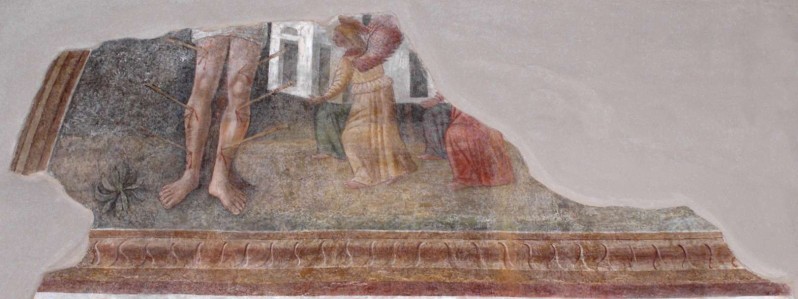 Ambito lombardo (1510 circa), San Sebastiano e angeli