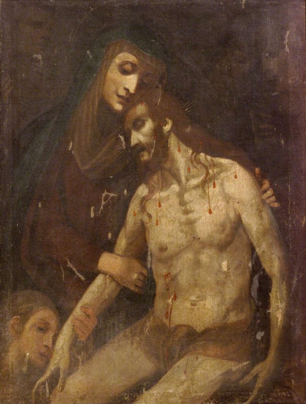 Ambito veneto sec. XVI-XVII, Compianto su Cristo morto