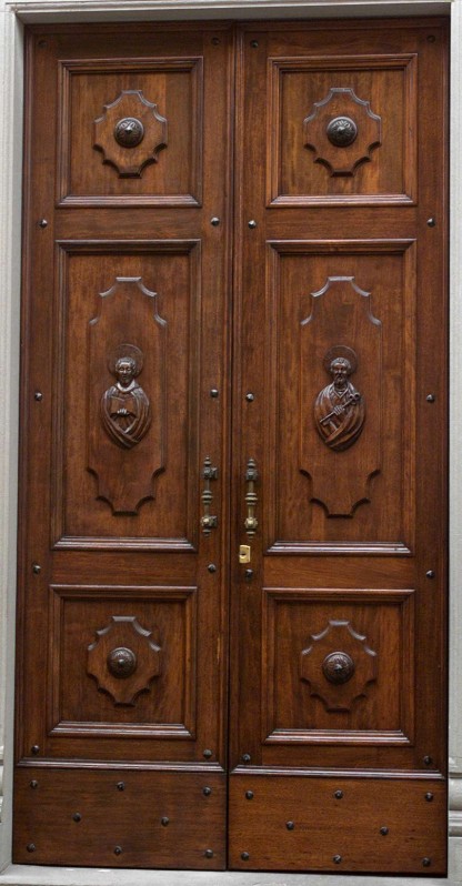 Ambito bergamasco sec. XX, Porta a rilievo del portale laterale destro