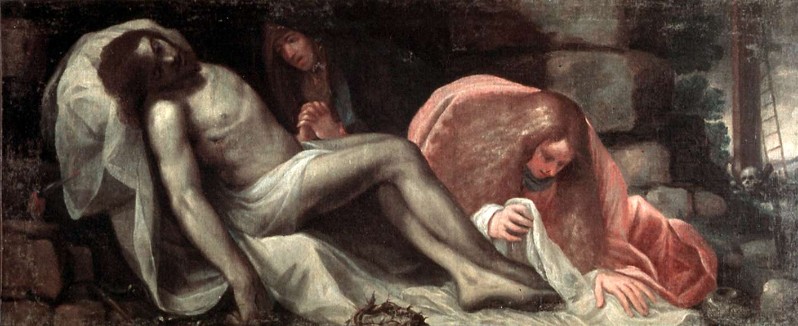 Ambito lombardo sec. XIX, Compianto su Cristo morto