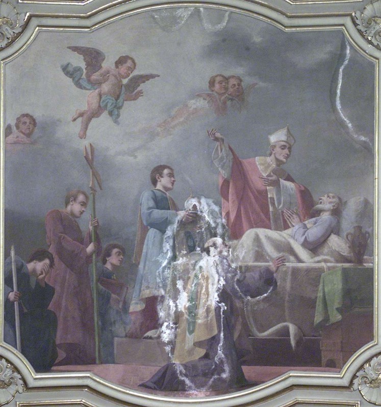 Galizzi L. (1893), Morte di Sant'Ambrogio