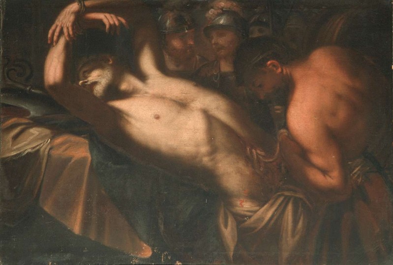 Ambito lombardo sec. XVII, Martirio di Sant'Erasmo