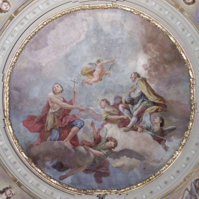Ambito bergamasco sec. XVIII, Gloria di San Giovanni Battista