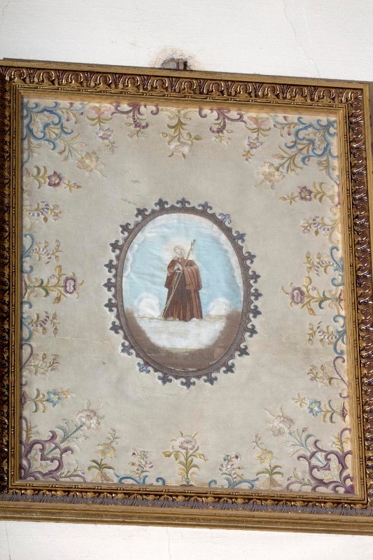 Manifattura lombarda sec. XX, Stendardo con Santa Chiara d'Assisi