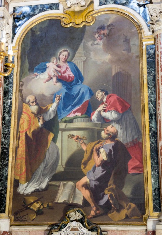 Pittoni G. B. sec. XVIII, Madonna col Bambino e Santi