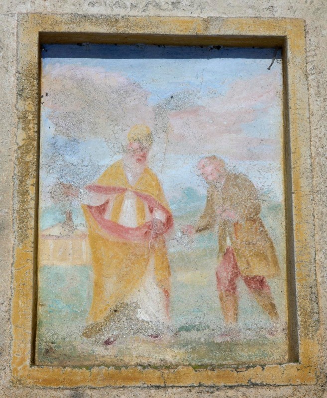 Ambito bresciano sec. XVIII, San Lino papa e mendicante