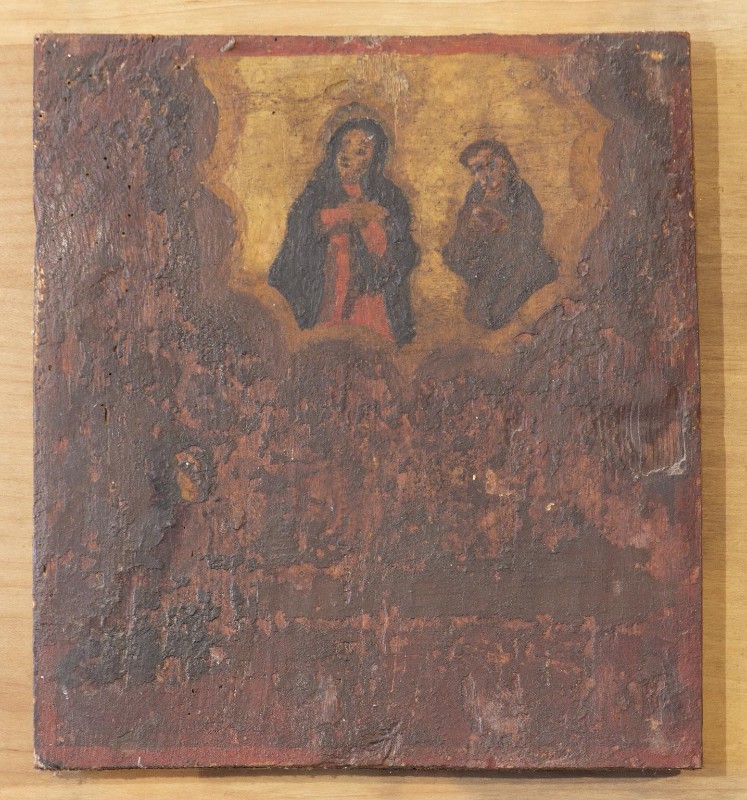 Ambito bresciano sec. XIX, Madonna con San Valentino