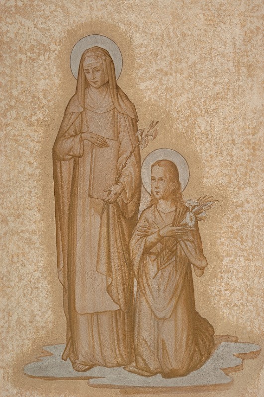 Conconi T. (1961-1962), Santa Chiara d'Assisi e Santa Maria Goretti