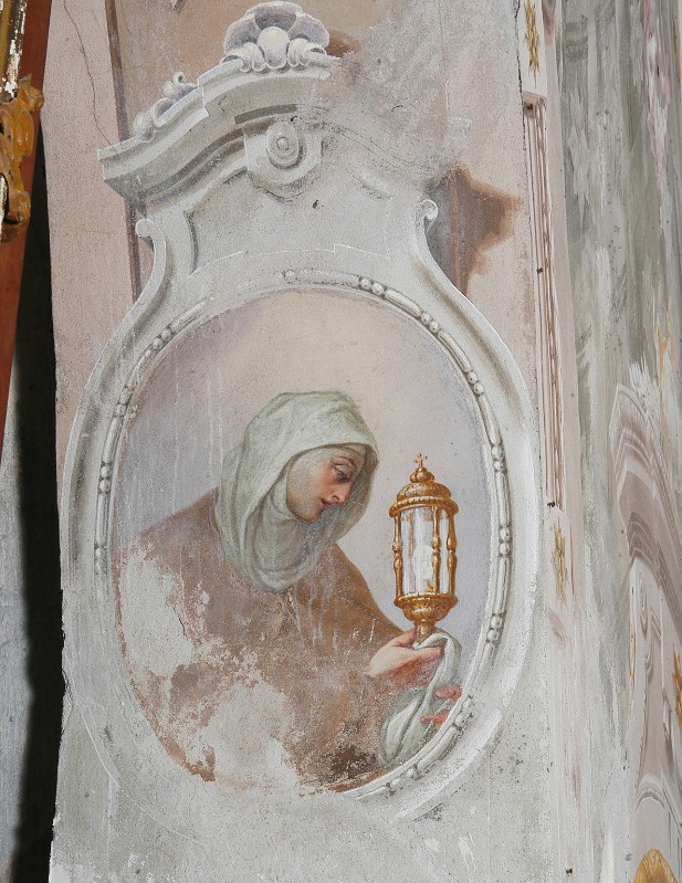 Bottega di Ronchelli G. B. sec. XVIII, Santa Chiara d'Assisi