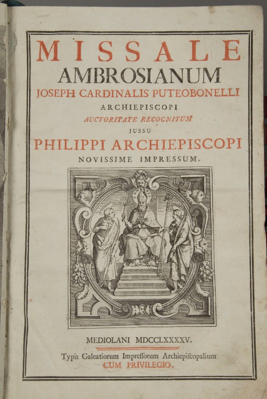 Ambito milanese (1795), Sant'Ambrogio tra i Santi Gervasio e Protasio
