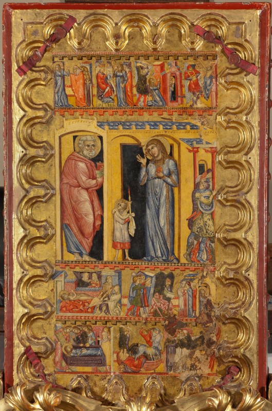 Maestro della tavola di Sant'Agata terzo quarto sec. XIV, Tavola di Sant'Agata