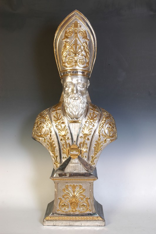 Ambito lombardo (1837), Reliquiario a busto di Sant'Apollinare