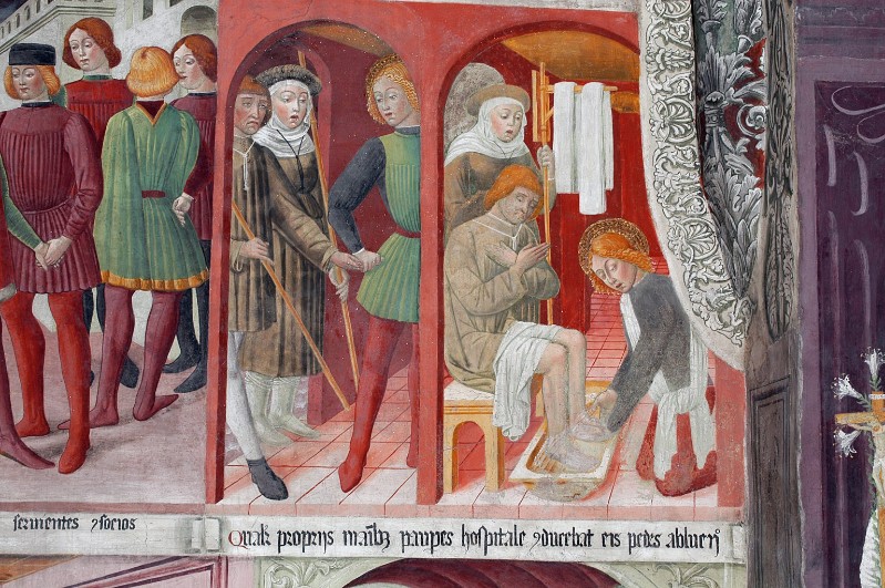 Gian Giacomo da Lodi (1476-1477), S. Bernardino accoglie i malati
