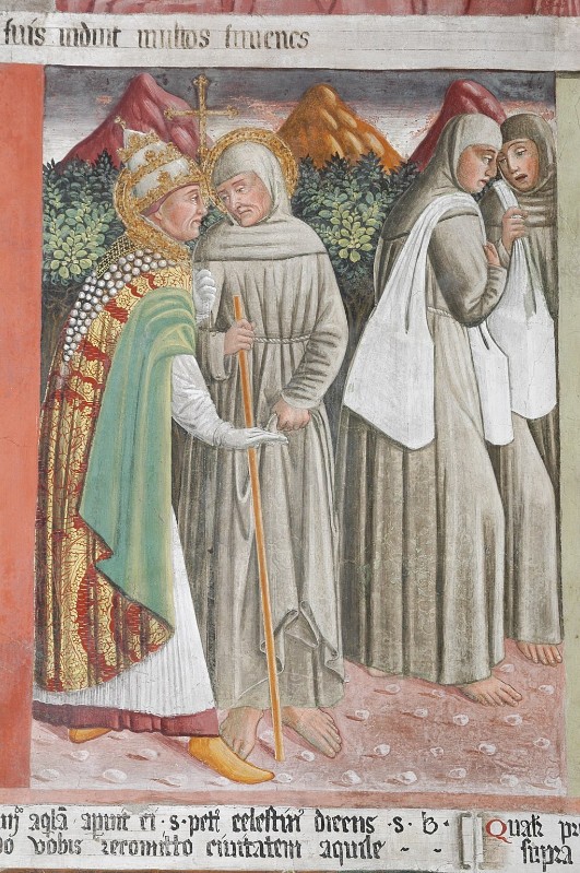 Gian Giacomo da Lodi (1476-1477), S. Bernardino con papa Celestino V