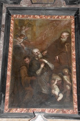 Sacchi C. sec. XVII, San Francesco da Paola appare a San Francesco di Sales