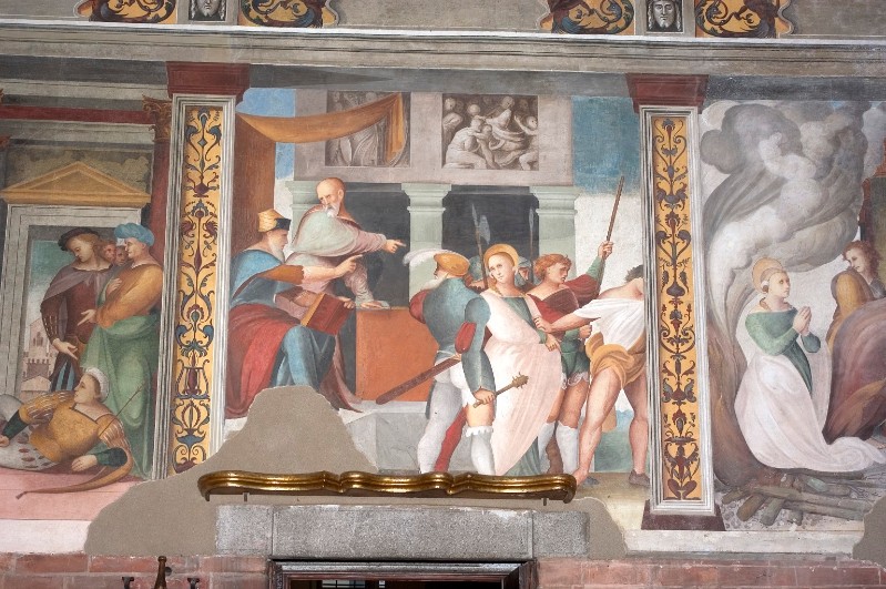 Maestro delle Storie di Sant'Agnese sec. XVI, Sant'Agnese condannata al martirio