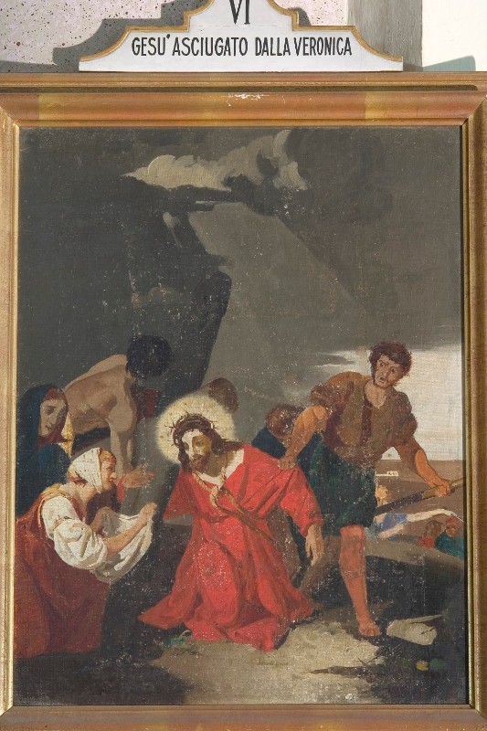 Ambito lombardo sec. XIX, Gesù asciugato dalla Veronica