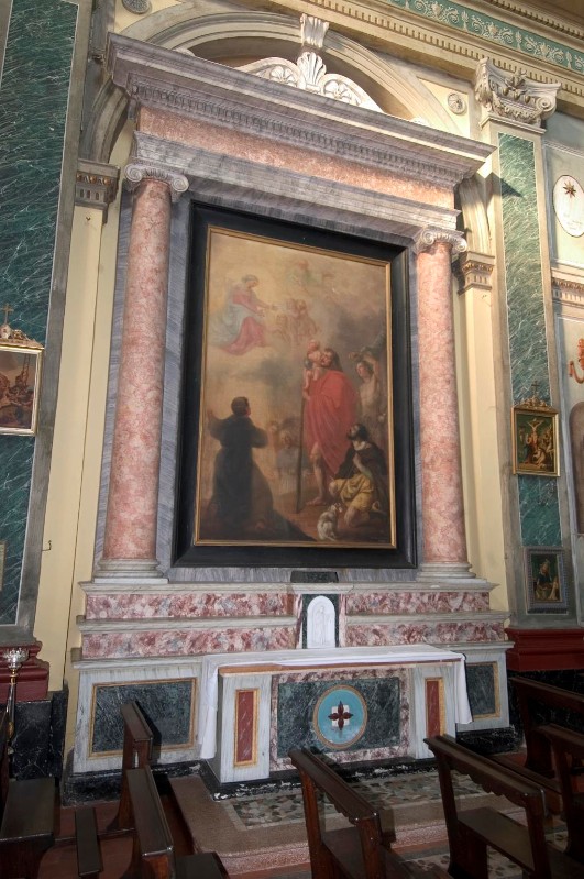 Bottega lombarda sec. XIX, Altare di San Cristoforo