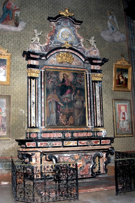 Bottega lombarda sec. XVII-XVIII, Altare dei SS. Carlo Borromeo e Felice