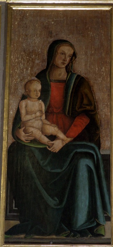 Bott. lombarda sec. XV, Madonna con Gesù Bambino