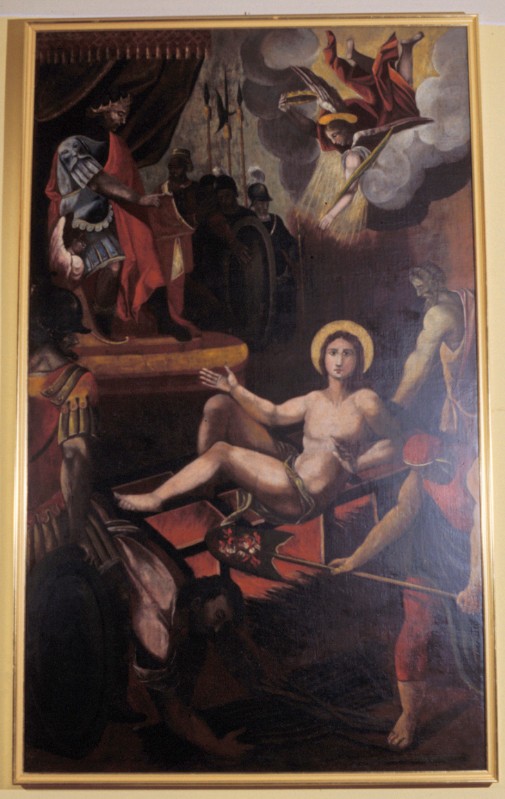 Ambito marchigiano sec. XVII, Martirio di San Lorenzo