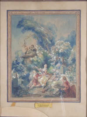 Fragonard J. H. sec. XVIII, Ritratto sull'erba