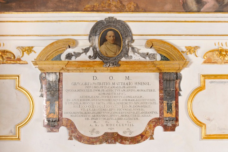 Bottega marchigiana (1768), Lapide documentaria