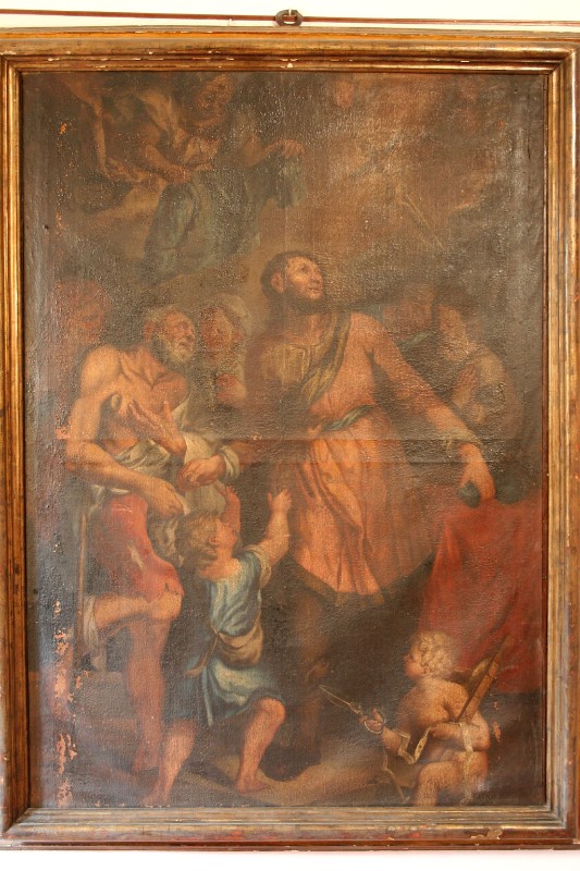 Ferri Giovanni Francesco sec. XVIII, Martirio di S. Omobono