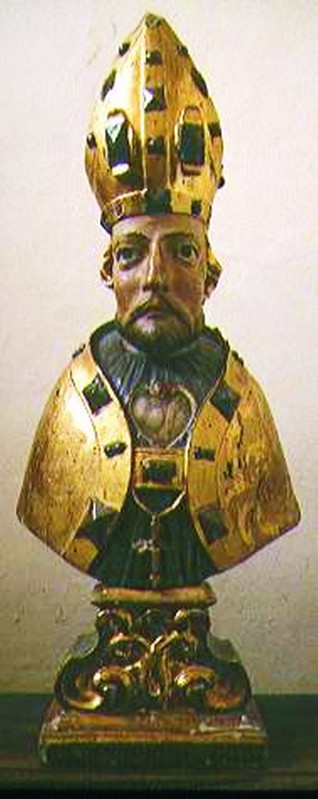Bott. marchigiana sec. XVII, Reliquiario a busto di San Valeriano