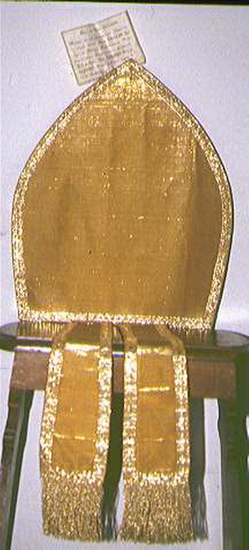 Manif. italiana sec. XIX, Mitra di Sant'Ubaldo donata dal vescovo di Gubbio