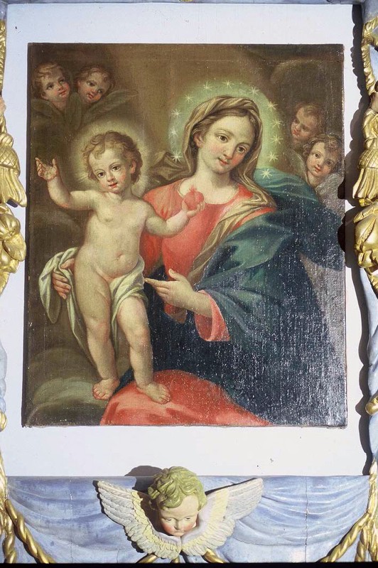 Scuola romana sec. XVIII, Madonna con Bambino