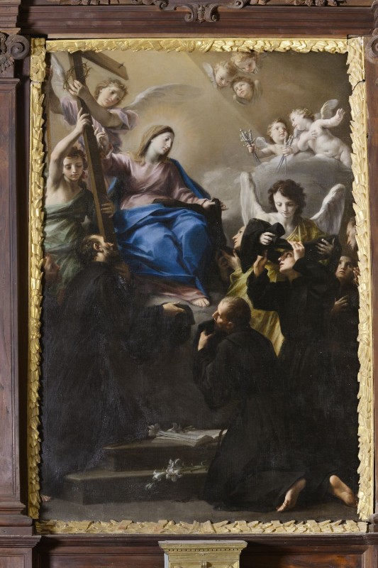Mancini F. sec. XVIII, Madonna con i sette fondatori dei Servi di Maria