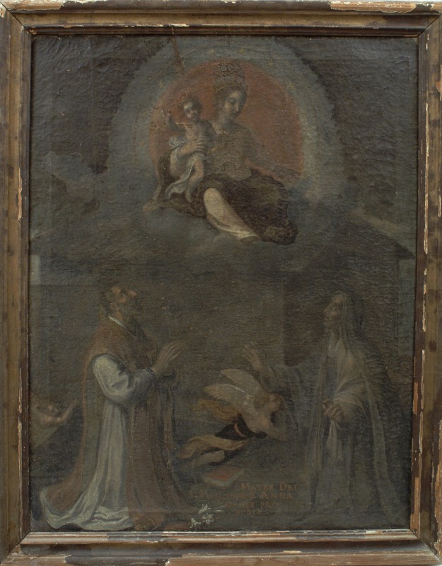 Pandolfi G.G. sec. XVII, Madonna lauretana col Bambino e santi