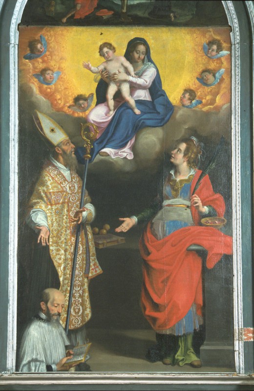 Pandolfi G.G. (1605 ca.), Madonna col Bambino e i Santi Nicola e Lucia