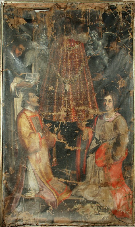 Pandolfi G. primo quarto sec. XVII, Madonna di Loreto con Santi