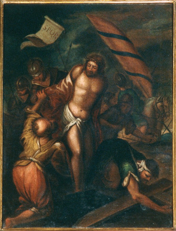 Ambito pesarese sec. XVII, Gesù spogliato e abbeverato di fiele