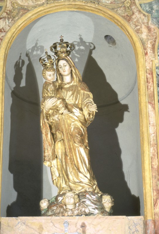 Bottega torinese sec. XIX, Statua processionale della Madonna del Rosario