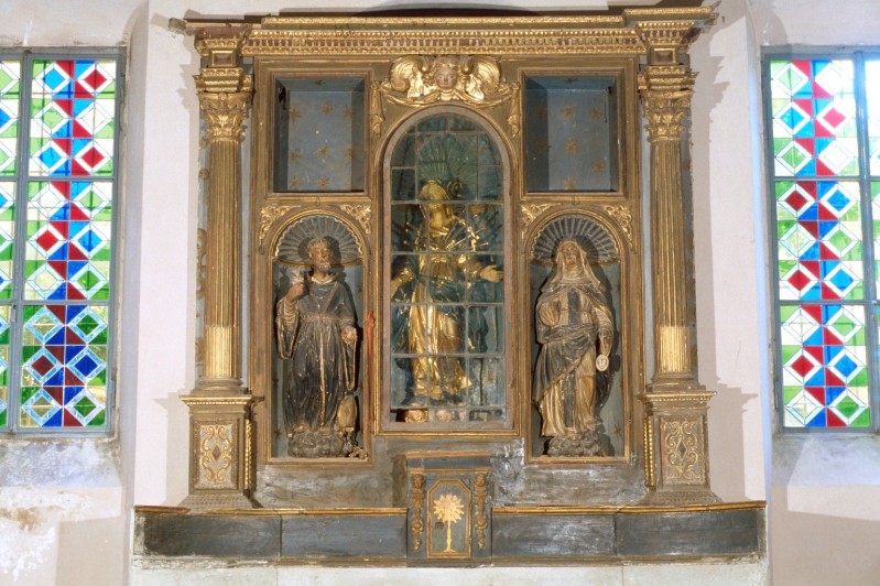 Ambito ligure-piemontese sec. XVI, Altare ligneo